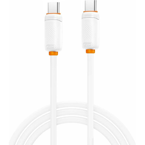 XO NB-Q302B ������� �������� & ��������� ��������� Type-C �� Type-C 60W ����� 1m - (XO NB-Q302B White)