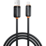 XO NB302 ������� ������� �������� & ��������� ��������� USB-A �� Lighting 3A ����� 1m - (XO NB302 Black)