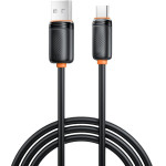 XO NB302 ������� ������� �������� & ��������� ��������� USB-A �� Type-C 3A ����� 1m - (XO NB302 Black)