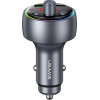 Usams Car Charger CC328 30W 1xUSB-A 1xUSB-C Bluetooth Fm Tarnish - (CC328CC01)