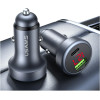 Usams CC327 Car Charger Aluminum 45W USB-A USB-C Tarnish - (CC327CC01)