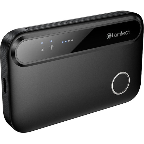 Lamtech 4G Lte WIFI6 Portable Router Black - (LAM980862)