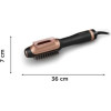 Rowenta hair styling tool Hot air brush Warm Black, Copper - (CF9840F0)