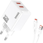 KAKUSIGA ��������� ������ KSC-1238 �� ������� Lightning, 2x USB, 12W, ������ - (KSC-1238-L-WH)