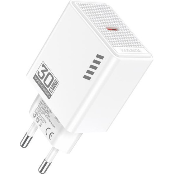 KAKUSIGA ��������� ������ KSC-1241, USB-C, 30W, ������ - (KSC-1241-WH)