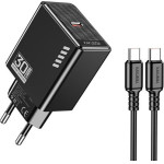 KAKUSIGA ��������� ������ KSC-1242 �� ������� USB-C, USB-C, 30W, ������ - (KSC-1242-C-BK)
