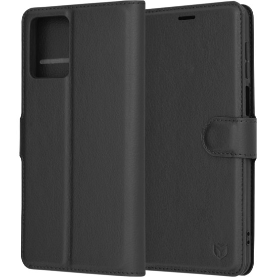 Techsuit - Leather Folio - Motorola Moto G54 - Black