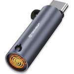 Techsuit - Mini Cigarette Lighter Smokex - Type-C, 6W, Aluminum Alloy, Portable - Gray - (ML1)
