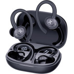 Techsuit - Premium Wireless Earbuds Airtune 100 - Bluetooth V5.4, 400mAh, IPX4 - Black - (CW4)