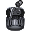 Techsuit - Premium Wireless Earbuds Echofit Pro - Bluetooth V5.4, ANC, ENC, 400mAh, Multi-Connect, Fast Charging, 6 Mic - Black - (CW5)