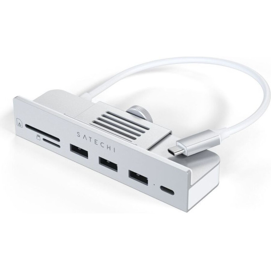 Satechi Adapter Hub Usb C For Imac M1 2021 24'' And 27'' Studio Display 2022 ST-Ucichs silver