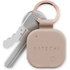 Satechi Locator Compatible With Apple Find My Keychain Shape Vegan Leather ST-Lkcfr Desert rose