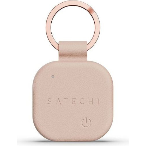 Satechi Locator Compatible With Apple Find My Keychain Shape Vegan Leather ST-Lkcfr Desert rose