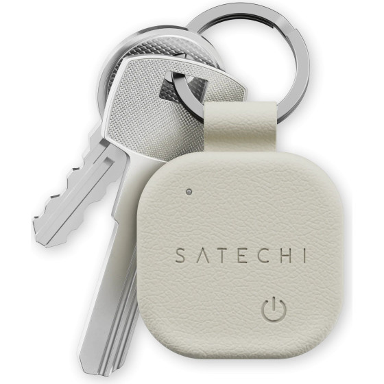 Satechi Locator Compatible With Apple Find My Keychain Shape Vegan Leather ST-Lkcfw sand