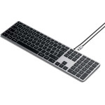 Satechi Wire Keyboard Usb C Qwerty Slim W3 Wired ST-UCSW3M Space gray