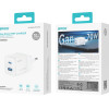 BWOO Gan Wall Charger CDA224 Qc 70W 1 x Usb 1 x USB-C, white