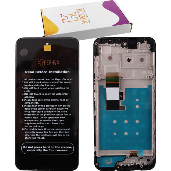 HYPER-Fix Motorola Moto G13 4G ����� + Touch Screen + Lens + Frame Black Service Pack - (HF-5D68C22318)