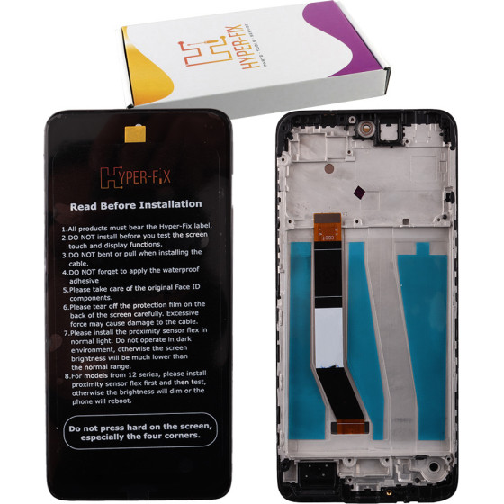 HYPER-Fix Motorola Moto G14 4G XT2341-3 ����� + Touch Screen + Lens + Frame Black Service Pack - (HF-5D68C23075)