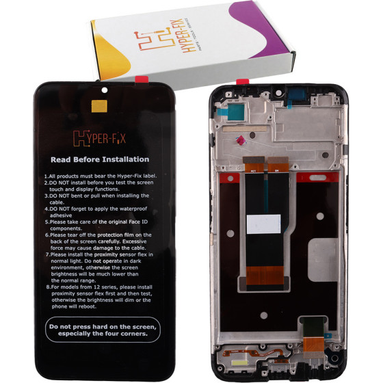 HYPER-Fix Realme C31 ����� + Touch Screen + Lens + Frame Black Service Pack - (HF-4130168)