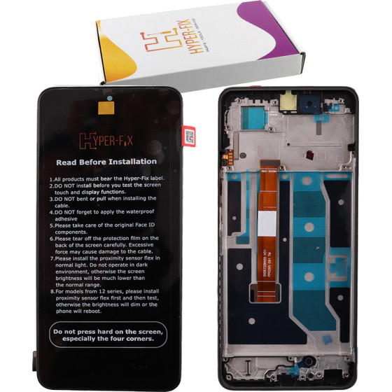 HYPER-Fix Realme C67 4G ����� + Touch Screen + Lens + Frame Black Service Pack - (HF-621029000120)