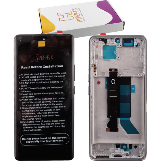 HYPER-Fix Xiaomi Redmi Note 14 Pro 5G ����� + Touch Screen + Lens + Frame Blue Service Pack - (HF-56002500O1600)