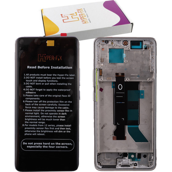HYPER-Fix Xiaomi Redmi Note 14 Pro 5G ����� + Touch Screen + Lens + Frame Gold Service Pack - (HF-56004600O1600)