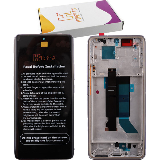 HYPER-Fix Xiaomi Redmi Note 14 Pro 5G ����� + Touch Screen + Lens + Frame Purple Service Pack - (HF-56002400O1600)