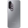 Volte-Tel Camera Glass Cover Samsung A17 4G A175/A17 5G �176 6.7'' 9H 0.30MM 3D Ar ALUMINIUM-Electroplating Frame PURPLE