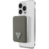 Guess Powerbank Grained Triangle 5000mAh 15W USB-C Magsafe - (GUPB5FPGTSPSW)