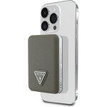 Guess Powerbank Grained Triangle 5000mAh 15W USB-C Magsafe - (GUPB5FPGTSPSW)
