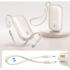 Baseus Enerfill FC21 Qpow 3 Ultra 10000mAh 22.5W Powerbank With Attached Cable Lanyard - Beige - (E0027L01)