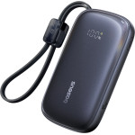 Baseus Enerfill FC21 Qpow 3 Ultra 10000mAh 45W Power Bank With Attached Lanyard Cable - Black - (E0027Q00)