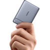 Baseus Picogo AM31 Qi2 5000mAh 20W Ultra-Thin Magsafe Compatible Power Bank With Stand And Simple USB-C 20cm Braided Cable - Gray - (P1007680B813-00)