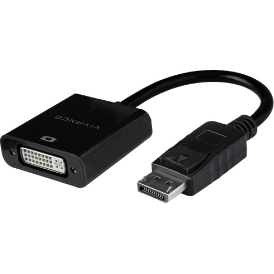 Vivanco Adapter Display Port To DVI-I 0.10m - (VNITADPDVIMF)