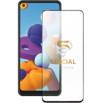 Idol 1991 Tempered Glass Samsung A21s A217/A21 A215 2020 6.5'' 9H 0.25mm Special Full Cover Full Glue Semi Curved BLACK