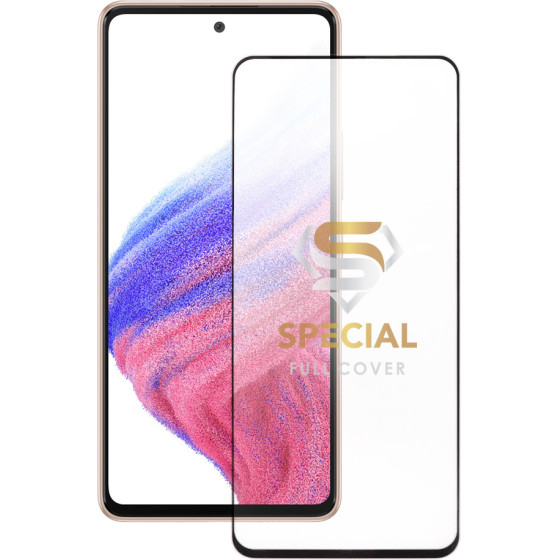 Idol 1991 Tempered Glass Samsung A53 5G A536 6.5'' 9H 0.30mm Special Full Cover Full Glue Semi Curved BLACK