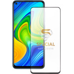 Idol 1991 Tempered Glass Xiaomi Redmi Note 9/Redmi Note 9T 5G 6.53'' 9H 0.30mm Special Full Cover Full Glue Semi Curved BLACK