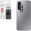 Volte-Tel Camera Glass Cover Samsung A17 4G A175/A17 5G �176 6.7'' 9H 0.30MM 3D Ar ALUMINIUM-Electroplating Frame BLACK