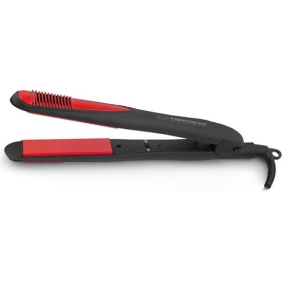 Esperanza Hair Styling Tool Straightening Iron Black,Red 35 W - (EBP004)