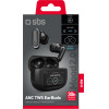 SBS Wireless Earphones Tws With Lcd ANC/Enc Black - (EARTWSDISPLBTK)