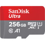 Sandisk Microsdxc Memory Card Ultra Android A1, 256Gb, Class 10 / UHS-1 U1 - (SDSQUAC-256G-GN6MN)