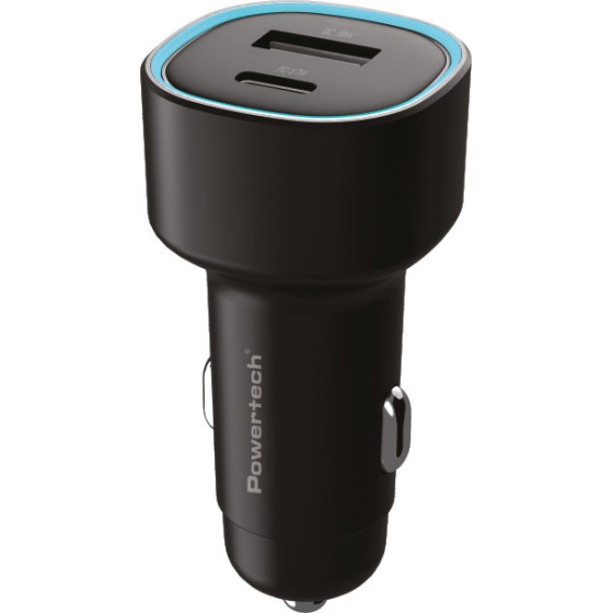 Powertech ��������� ����������� Usb & USB-C, 85W, ������ - (PT-1539)