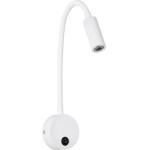 GloboStar Goose �������� ��������� ������ - ������ ����������� Reading Light Led 3W 300lm 36� Ac 220-240V IP20 ����� ����� 2700K - Cree Xpe Chip & Tuv Sud Driver - ����� ��� - �6.5 x �15 x �24.5cm - 3 ������ ������� - (61688)