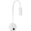 GloboStar Goose �������� ��������� ������ - ������ ����������� Reading Light Led 3W 300lm 36� Ac 220-240V IP20 ����� ����� 2700K - Cree Xpe Chip & Tuv Sud Driver - ����� ��� - �6.5 x �15 x �24.5cm - 3 ������ ������� - (61688)