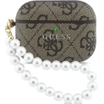 Guess Case 4G Pearl Strap For Airpods Pro 3 Brown - (GUAP3P4E4PSW)