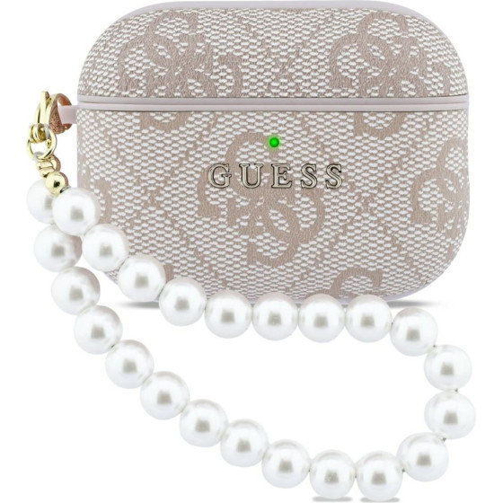 Guess Case 4G Pearl Strap For Airpods Pro 3 Pink - (GUAP3P4E4PSP)