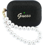 Guess Case Glitter Pearl Strap For Airpods Pro 3 Black - (GUAP3GLGPSK)