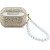 Guess Case Glitter Pearl Strap For Airpods Pro 3 Gold - (GUAP3GLGPSD)
