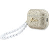 Guess Case Glitter Pearl Strap For Airpods Pro 3 Gold - (GUAP3GLGPSD)