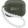 Guess Case Glitter Pearl Strap For Airpods Pro 3 Khaki - (GUAP3GLGPSA)